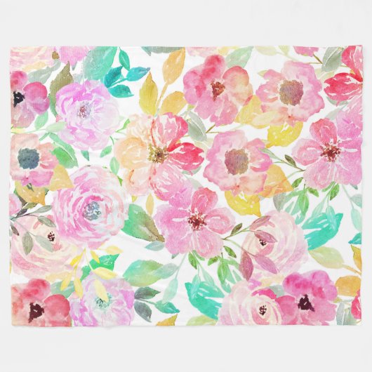 Klashandschilfering voor waterverf fleece deken (Voorkant (Horizontaal))