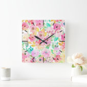 Klashandschilfering voor waterverf vierkante klok (Huis)