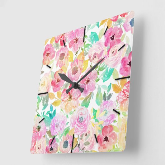 Klashandschilfering voor waterverf vierkante klok (Hoek)