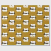 Klasjaar op maat gemaakte inpakpapier (Vlak)