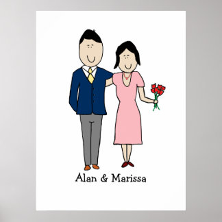 Klaskoppel afdrukken - aanpasbaar 8,5 x 11 poster