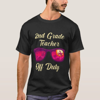 Klasleraar tweede klas buiten dienst schoolmeester t-shirt