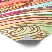 Klaslokaal Blijf Positief Inspiratie Modern Trendy Poster (Hoek)