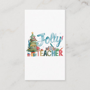 Klaslokaal Cadeau Prettig Kerstfeest Jolly Leraa Informatiekaartje