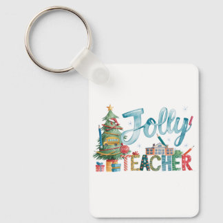 Klaslokaal Cadeau | Prettig Kerstfeest Jolly Leraa Sleutelhanger