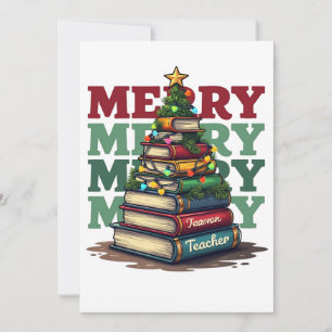 Klaslokaal Cadeau   Prettig Kerstfeest Onderwijzer Kaart
