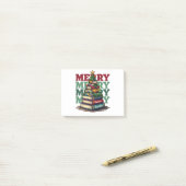 Klaslokaal Cadeau | Prettig Kerstfeest Onderwijzer Post-it® Notes (Op bureau)