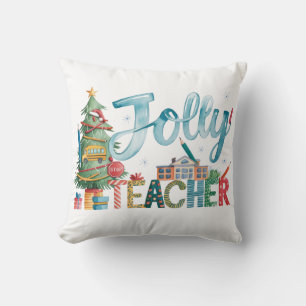 Klaslokaal Cadeau   Prettig Kerstfeest Vrolijke Ju Kussen