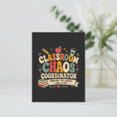 Klaslokaal Chaos Coördinator Briefkaart (Staand voorkant)