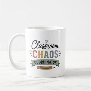 Klaslokaal Chaos Coördinator Grappige Leraar Koffiemok
