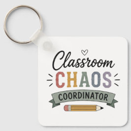 Klaslokaal Chaos Coördinator Grappige Leraar Sleutelhanger