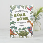 Klaslokaal Dinosaurus Kinder Valentijnsdag Feestdagenkaart (Staand voorkant)