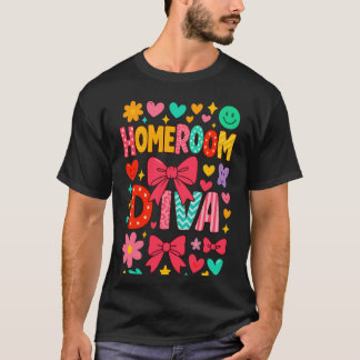 Klaslokaal Diva Leraar Schattig Terug naar School  T-shirt