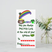 Klaslokaal Irish Valentijn Feestdagenkaart (Staand voorkant)