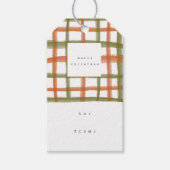 Klaslokaal Plaid Cadeau Labels | A Cadeaulabel (Voorkant)