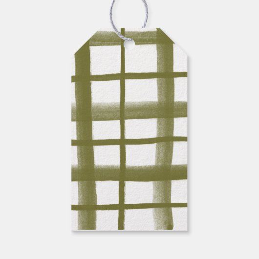 Klaslokaal Plaid Cadeau Labels | A Cadeaulabel (Achterkant)