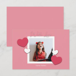 Klaslokaal Valentijns Lijst van het Hart Fotokaart Bedankkaart