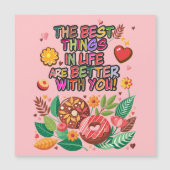 Klaslokaal Valentijnsdag Boho Donuts en Flowers (Voorkant)