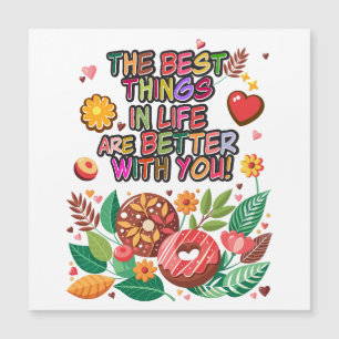 Klaslokaal Valentijnsdag Boho Donuts en Flowers