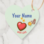 Klaslokaal Valentijnsdag Boho Donuts en Flowers Bedankjes Labels (Achterkant)