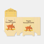 Klaslokaal Valentijnsdag dinosaurus grappig schatt Bedankdoosjes (Uitgevouwen)