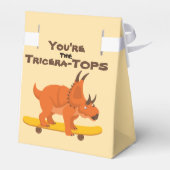 Klaslokaal Valentijnsdag dinosaurus grappig schatt Bedankdoosjes (Achterkant)