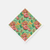 Klaslokaal Valentijnsdag Donuts en Flowers Decor Servet (Hoek)