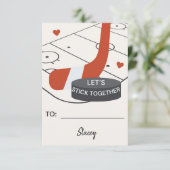 Klaslokaal Valentijnsdag Hockey "Laten we bij elka (Staand voorkant)