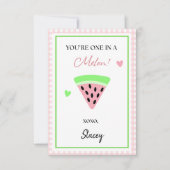 Klaslokaal Valentijnsdag Je bent één in een meloen (Voorkant)