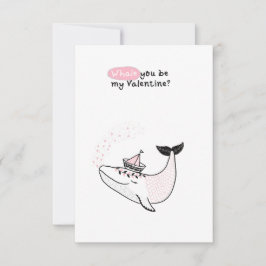 Klaslokaal Valentijnsdag Notitiekaartje