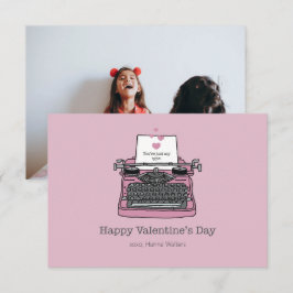 Klaslokaal Valentijnskaarten Mijn Type Fotokaart Bedankkaart