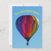 Klaslokaal Welkomstbericht Hete Luchtballons Kaart (Voorkant)