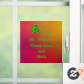 Klaslokaal zesde klas 6” X 6” Raamsticker (Huis)