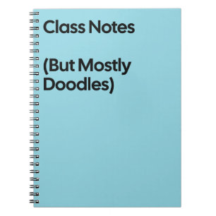 Klasnotities Doodles Notitieboek