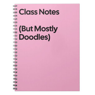 Klasnotities Doodles Notitieboek