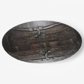 Klaspen op hout papieren bordje (Gekanteld)