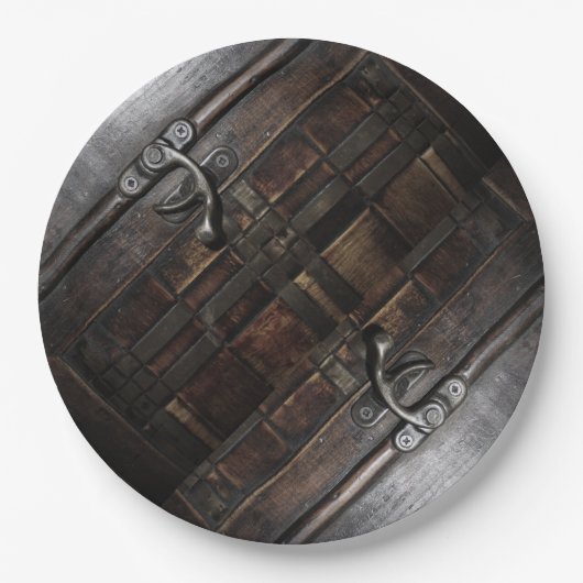 Klaspen op hout papieren bordje (Voorkant)