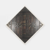 Klaspen op hout servet (Hoek)