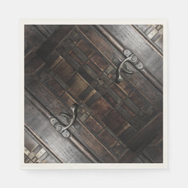 Klaspen op hout servet