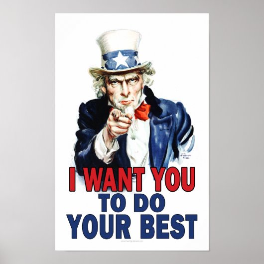 Klasposter: DOE JE BESTE Poster (Voorkant)