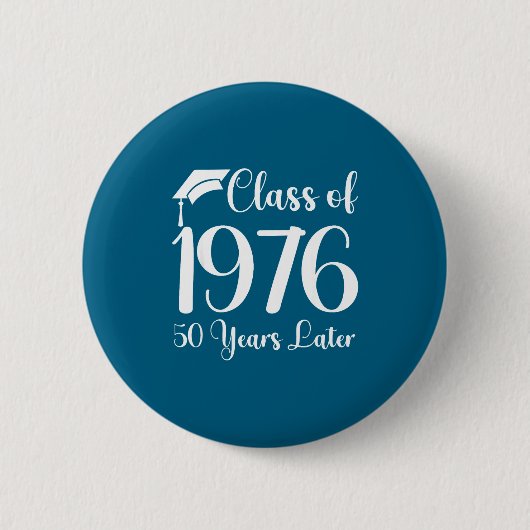Klasreünie 1976 50 Jaar Later Ronde Button 5,7 Cm (Voorkant)