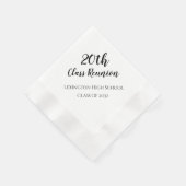 Klasreünie Persoonlijke servetten 20e 25e 50e (Hoek)