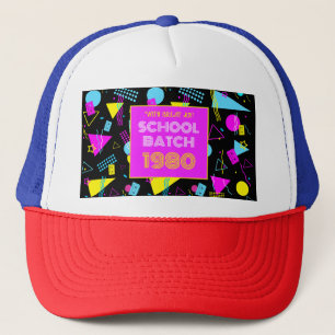 Klasreünie Retro School 80's Stijl   Trucker Pet