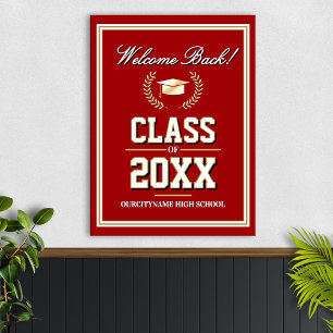 Klasreünie Welkom in de Kleuren van de School Poster