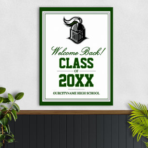 Klasreünie Welkom van School Mascotte Poster