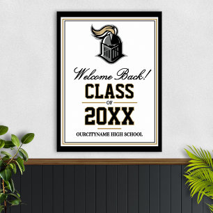 Klasreünie Welkom van School Mascotte Poster