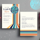 Klasse 0f 2024 Laatste Dans Retro Afstudeerfeest Kaart