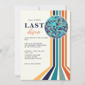 Klasse 0f 2024 Laatste Dans Retro Afstudeerfeest Kaart (Voorkant)