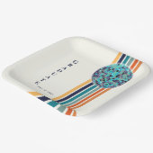 Klasse 0f 2024 Retro Graduation Party Papieren Bordje (Gebogen)