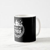 klasse 1938 afstuderen of reünie per jaar koffiemok (Voorkant rechts)